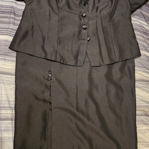 Elegant Black A-Line Skirt